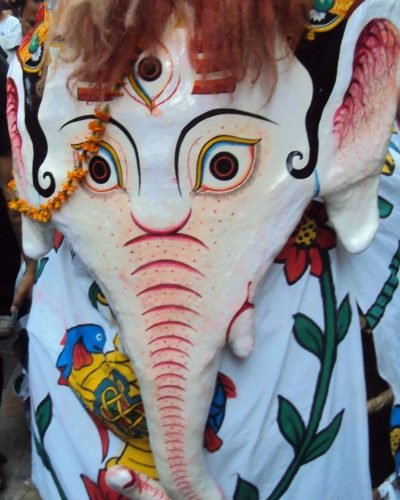 Pulukisi, the white elephant of Kathmandu’s Indra Jatra festival